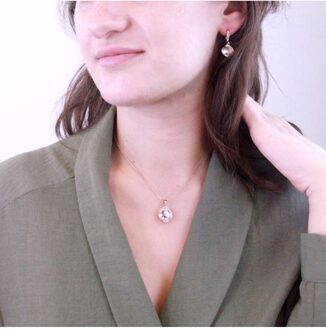 Tiffy Hook sets - Oostenrijks kristal Wit en roségoud