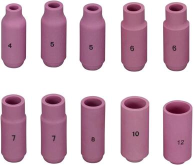 Tig Alumina Nozzles Keramische Shield Cup 10N44 #12 10N45 #10 10N46 #8 10N47 #7 10N48 #6 10N49 #5 10N50 #4 Kit Fit Sr Tig Lastoorts