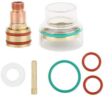 Tig Lassen Kit Gas Lens Glas Cup Spantang 1.6Mm/2.4Mm/3.2Mm Lassen Nozzle TFM53NCN Voor WP17/WP18/WP26