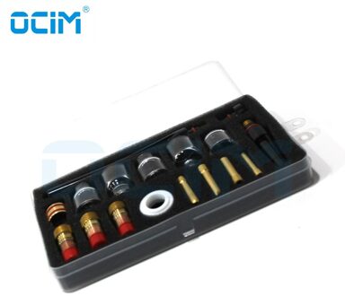 Tig Stubby Gas Lens Collet Body #5 #6 #7 #8 #10 Pyrex Cup Kit Voor db Sr Wp 17 18 26 Tig Toorts Lassen Accessoires