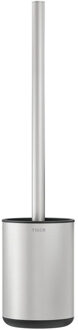 Tiger Cooper Toiletborstel met Houder - RVS Zilver, Zwart