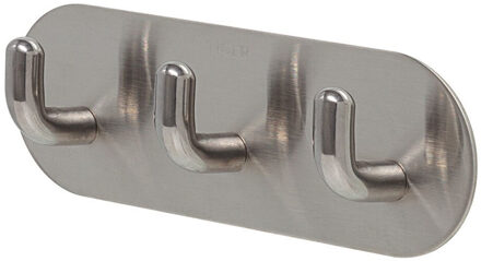 Tiger Handdoekhaak Rack Rondo Zelfklevend 3 Haken RVS