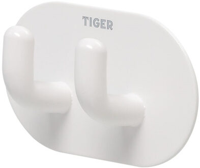 Tiger Handdoekhaak Rondo Double 2 Haken Wit