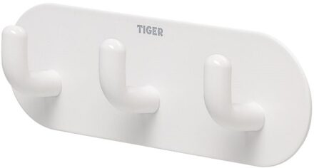 Tiger Handdoekhaak Tiger Rack Rondo Zelfklevend 3 Haken Wit