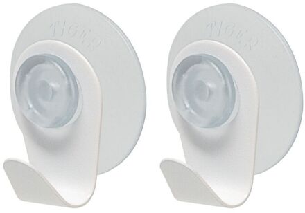 Tiger Handdoekhaak Tiger Simply Zuignap 2 Stuks Wit
