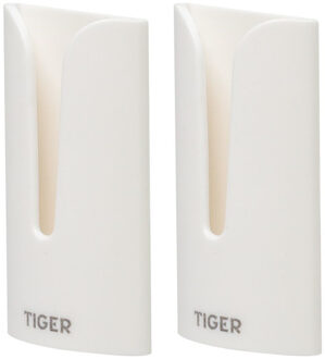Tiger Handdoekhaak Tulip Zelfklevend 2 Stuks Wit