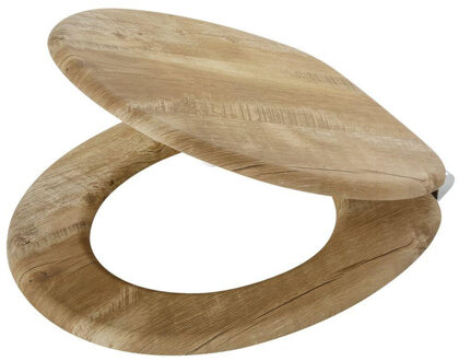 Tiger Hetta Toiletbril - met deksel - MDF - Bruin 800589