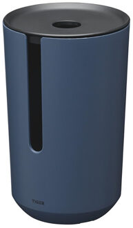 Tiger Reserverolhouder Met Deksel Tess Vrijstaand Blauw - Zwart