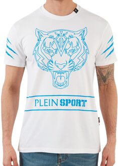 Tiger Scratch Wit T-shirt - maat L