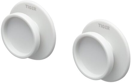 Tiger Tess Handdoekhaak Wit 2 Stuks