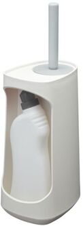 Tiger Tess Toiletborstelhouder Met Opbergfunctie Vrijstaand En Swoop® Borstel Flexibel Wit/lichtgrijs