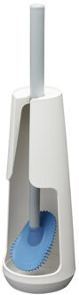 Tiger Toiletborstelhouder Tess Vrijstaand Met Swoop Borstel Flexibel Wit - Lichtgrijs