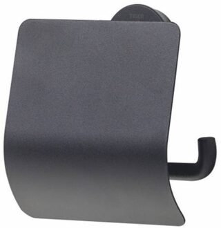 Tiger Urban Toiletrolhouder met klep Zwart