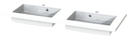 Tiger Wastafel S-line Quadro 120 cm Glanzend Wit