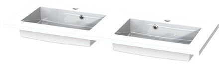 Tiger Wastafel Tiger S-line Quadro 120 cm Glanzend Wit