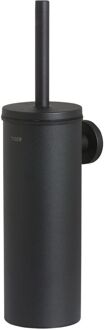 Tiger Wc-borstel Met Houder Boston - Rvs - Met Klep - Zwart