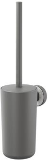 Tiger Wc-borstel Met Houder Cata - Metaal/kunststof - Grijs/marmerlook
