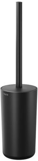 Tiger Wc-borstel Met Houder Noce - Metaal/kunststof - Vrijstaand - Zwart/houtlook