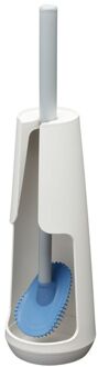 Tiger Wc-borstel Met Houder Tess - Polypropyleen - Vrijstaand - Met Klep - Wit / Lichtgrijs