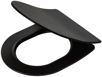 Tiger Wc-bril Tune - Duroplast - D-vorm - Softclose - Verstelbaar - Quick Release - Zwart