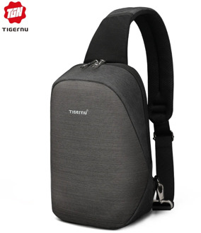 Tigernu Anti theft Crossbody Bag Casual Men Chest Bag Waterproof Male Sling Bag Messenger Bag Fit 9.7" IPad for Teenager
