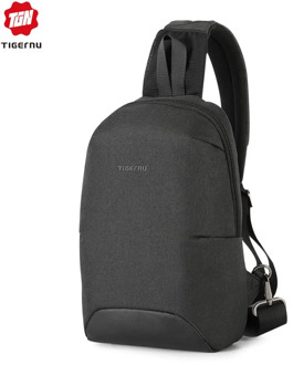 Tigernu Fashion RFID Crossbody Bag For 7.9 inch Ipad Casual Men Chest Pack Unique Design Men Bags Anti Theft Male Back Bag