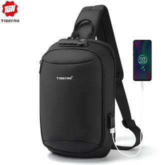 Tigernu Men's Chest Bag High Quality Waterproof Crossbody Bag Student Outdoor Messenger Bag Bagmale Business Bag For Men 2020