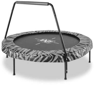 Tiggy Junior Trampoline met Beugel - 140 cm - Zwart/Grijs