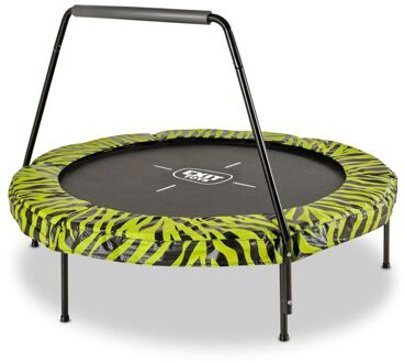 Tiggy Junior Trampoline met Beugel - 140 cm - Zwart/Groen