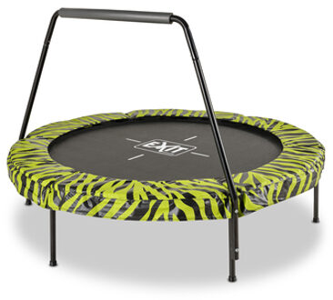 Tiggy Junior Trampoline met Beugel - 140 cm - Zwart/Groen