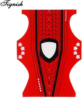 Tignish 100 Stks/partij Nail Formulier Voor Acryl Uv Gel Tip Nagels Uitbreiding Gids Franse Diy Gereedschap Zelfklevende Vormen stickers TYNF-012