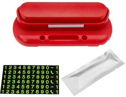 Tijdelijke Stopbord Auto Nummer Telefoonnummers Parkeerkaart Nummer Verborgen Schakelaar Auto Stickers Rood