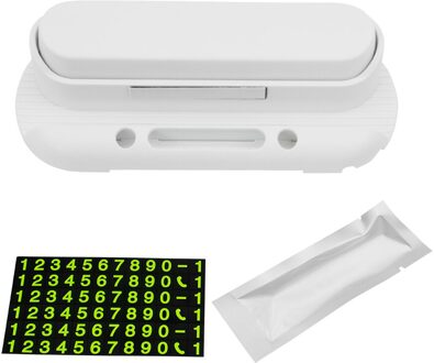 Tijdelijke Stopbord Auto Nummer Telefoonnummers Parkeerkaart Nummer Verborgen Schakelaar Auto Stickers wit