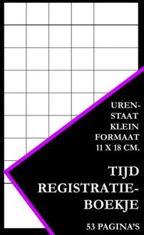 Tijdregistratie Boekje - Urenstaat Klein Formaat (11 Cm X 18 Cm) - Urenregistratie Boekjes