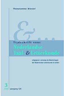 Tijdschrift voor Nederlandse Taal- en Letterkunde / 3/2008/ Brieven - Boek Verloren b.v., uitgeverij (9087040725)