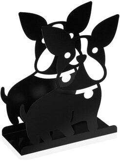 Tijdschriftenrek Metalen Ijzer (10X25,5X21,8 Cm) Zwart