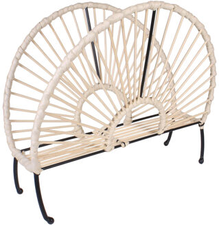 Tijdschriftenrek Rotan - 36 x 29 x 17 cm - boho/bohemian stijl