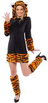 Tijger Jurk Met Capuchon Femke Multikleur - Print