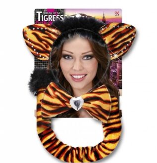 Tijger verkleed setje 3 delig