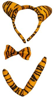Tijger Verkleedset 3-delig Bruin - Kastanje
