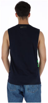 Tijgerkop Spier Tanktop Navy