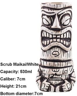 Tiki Mok, cocktail Mokken Hawaii Tiki Mokken Cocktail Beker Bier Mok Wijn Mok Keramische Ambachten Drinkware Bar Voor Mai Tai, punch Scrub Maikai