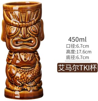 Tiki Mokken Persoonlijkheid Hawaiiaanse Cocktail Cup Creatieve Mokken Keramische Bar Zombie Keramiek Tazas De Ceramica Creativas aimar