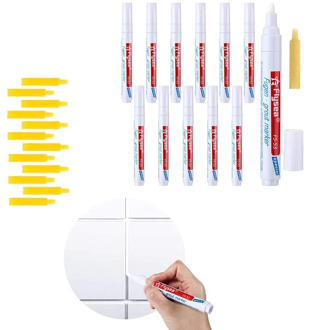 Tile Grout Marker Repair Wall Pen White Marker Odorless Non Toxic for Tiles Floor and Tyre Suitable Car Painting