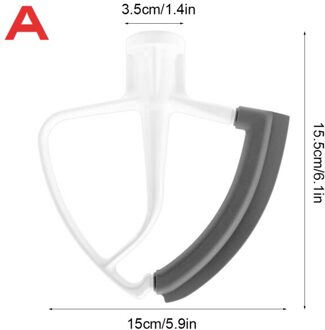 Tilt-Hoofd Platte Beater Siliconen Mixer Paddle Thuis Keuken Mengen Attachment Vervanging Voor Kitchenaid 4.5-5QT 01
