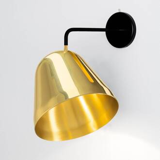 Tilt Wall Brass wandlamp, muuraansluiting gepolijst messing