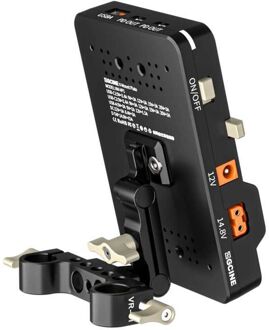 Tiltable V-Mount Plate on 15mm Rod Mount (VM-VP1-K3)