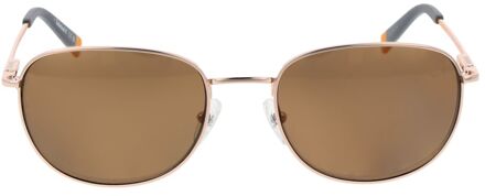 Timberland Aviator Zonnebril Rozen Gouden Metalen Frame - maat Bruin
