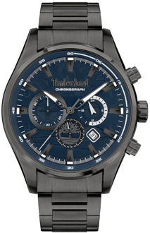 Timberland Blauw Stalen Quartz Horloge, 5Atm Timberland , Gray , Heren - ONE Size