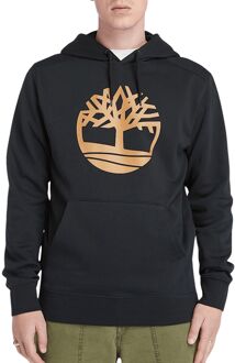 Timberland Boom Logo Hoodie Zwart Tarwe Timberland , Black , Heren - Xl,S